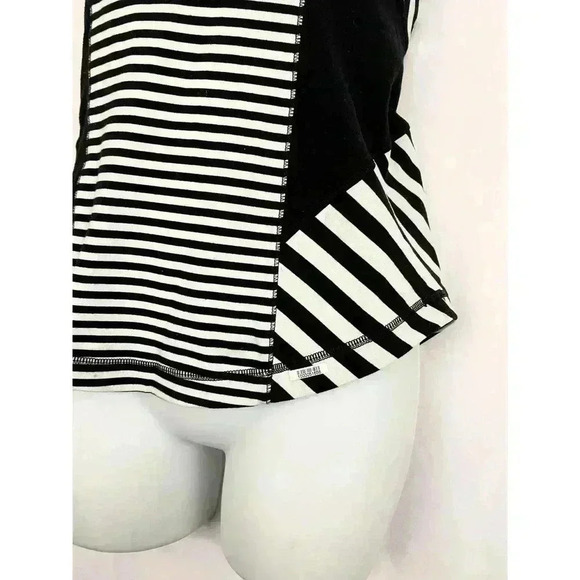 Lululemon Work It Out Tank Top Sz 4 Sea Stripe Mint Moment Black NWOT - Picture 7 of 10